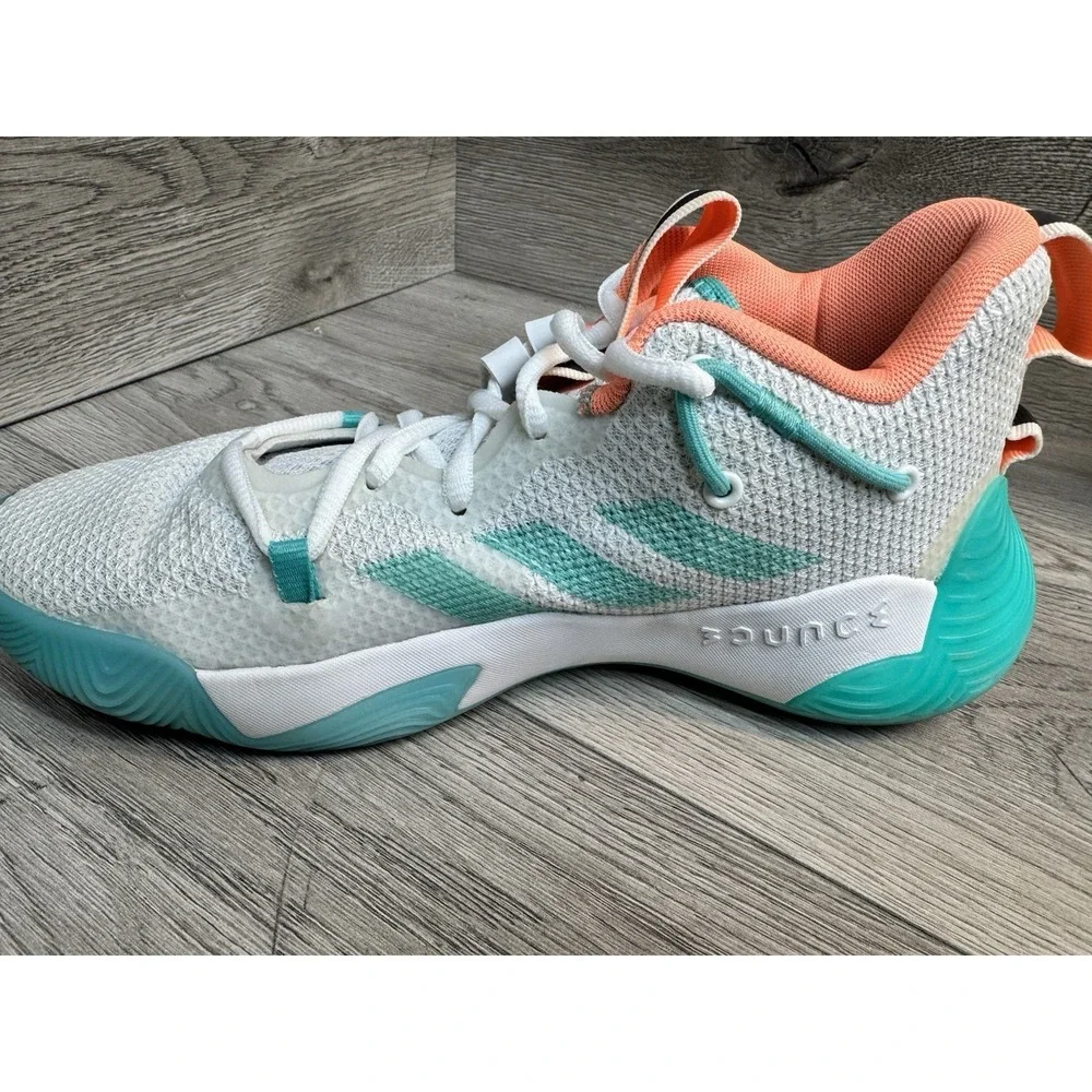 adidas Harden Stepback 3 Mens Basketball Shoes Size 6 White Green Sneakers